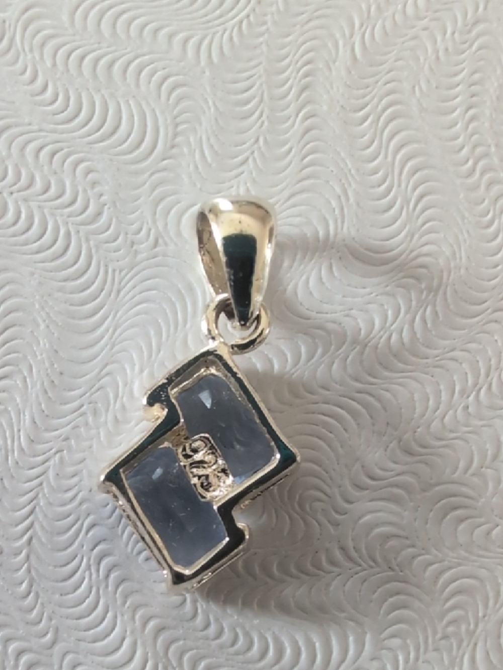 Sterling Silver Blue Gemstone Pendant - Women's Jewelry - Picture 2 of 5